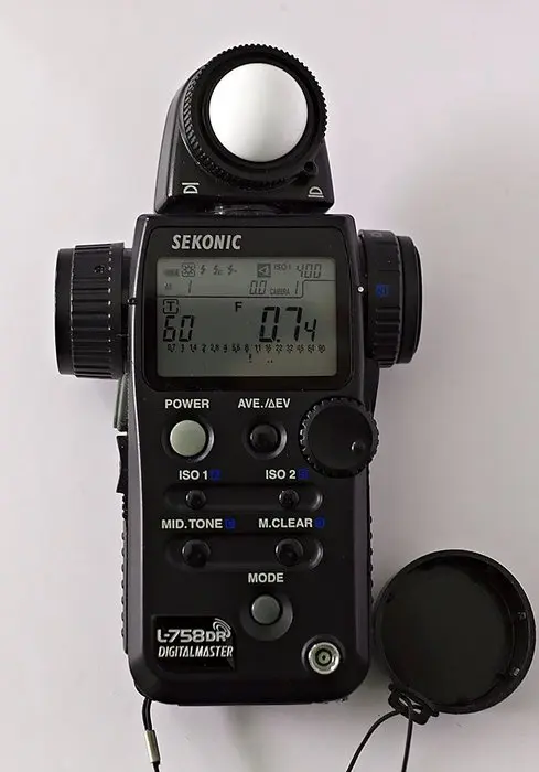 Sekonic spotmeter l-758dr ook voor digitale camera's Light meter