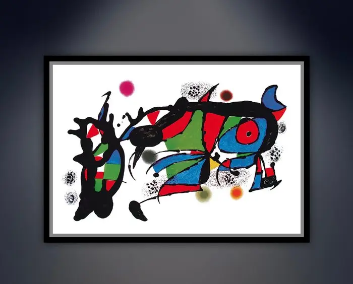 Joan Miro (1893-1983) - "Obra de Joan Miro, 1976”. - 100 x 70 cm.