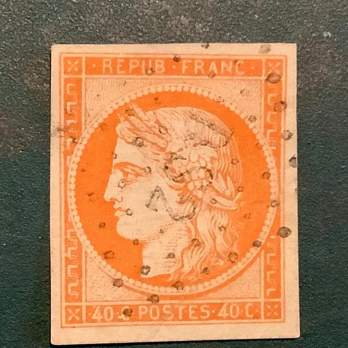 France 1849 - 40 cent Ceres with wide margins - Yvert 5