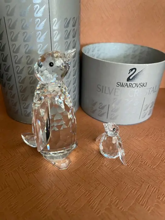 Swarovski - Figurine - Set Pinguins - Boxed (2) - Crystal