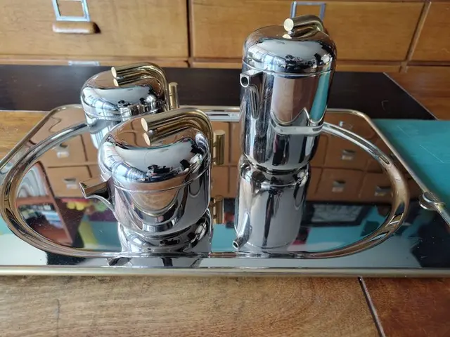 MAM Milano - G. Coarezza - Tray - Gold plated - Coffee and tea service