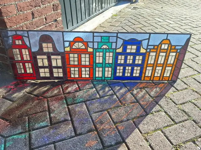 Vintage Stained glass window (3) - Indoor Amsterdam - 1950-2015 -