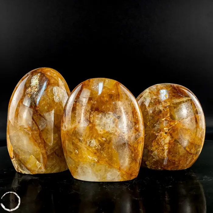 Healer quartz freeforms – Striking 3-piece set with...