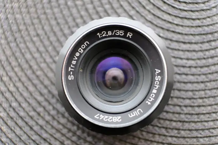 A.Schacht, Ulm S-Travegon 2,8/35mm R in original Schachtel - M42 Camera lens