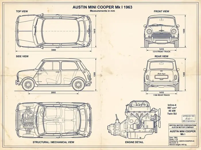 Shmidt.Art - Austin Mini Cooper Mk I 1963 - 1960s