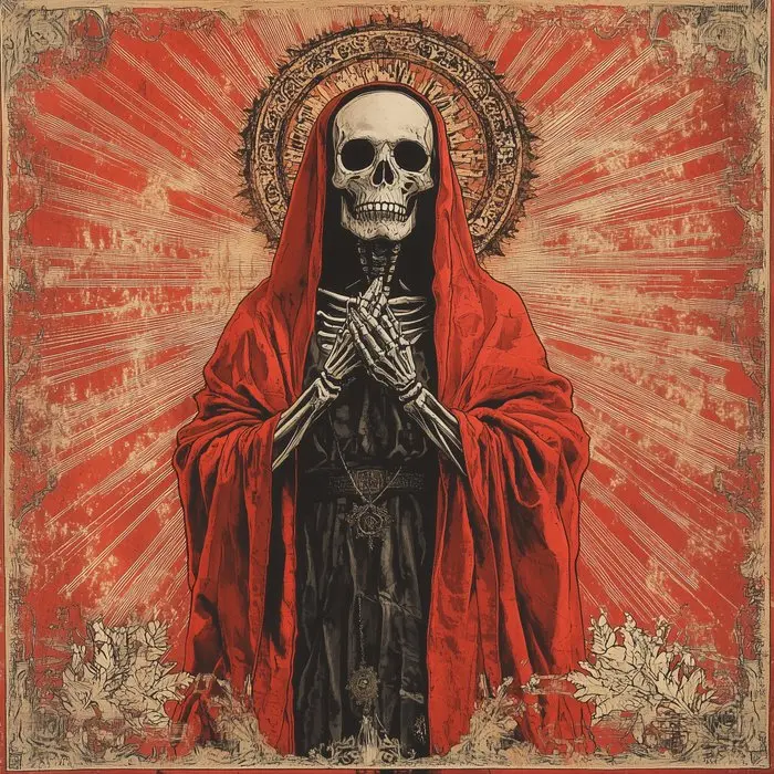 CREATIVE_HUB - Red Death Skull Calavera