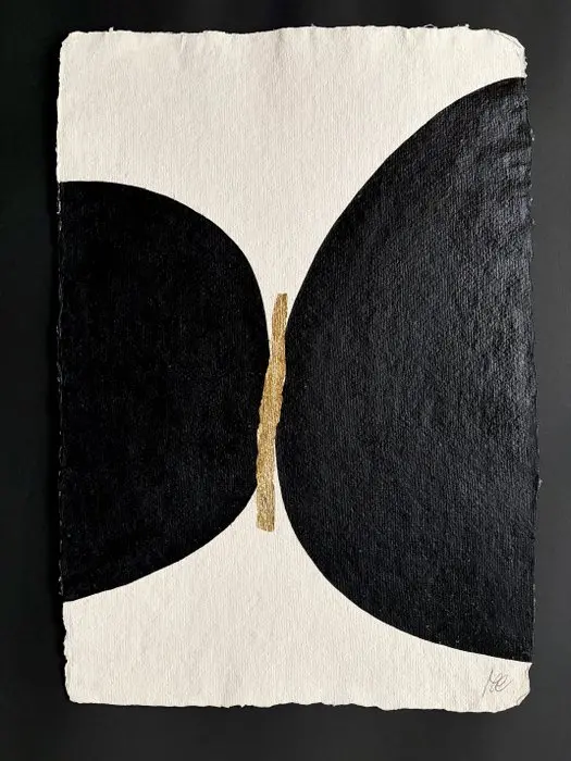 Valérie Bernier - ENCRE & OR - Nicole N°33 - 56x38