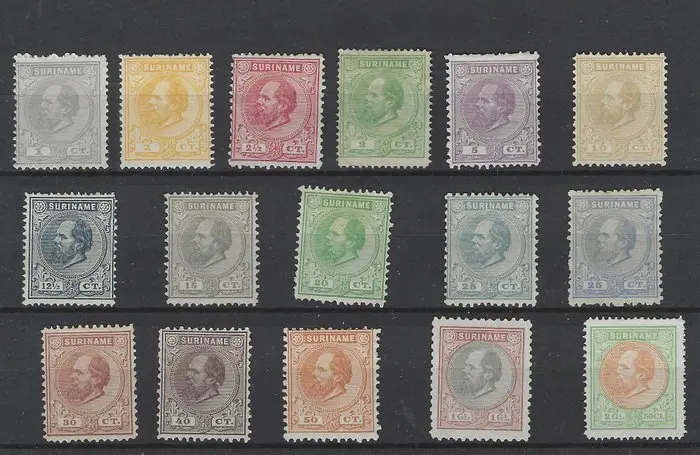 Suriname 1873/1889 - King William III - NVPH 1/15