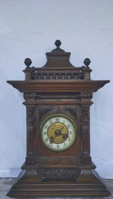 Pendulum clock - lenzkirch - Wood, Brass, Glass - 1850-1900