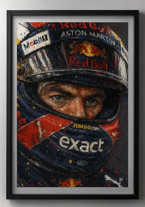 Max Verstappen kunstwerk Limited edition world wide