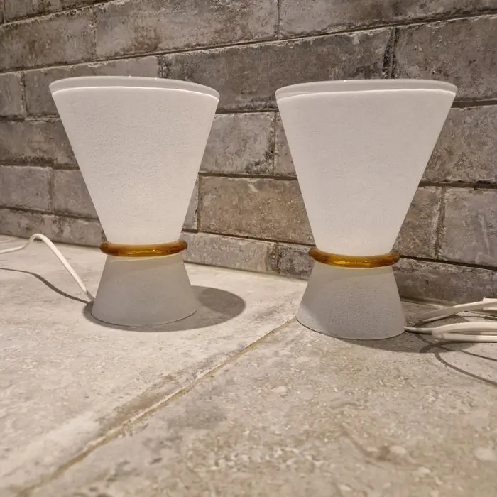 Table lamp (2) - Murano glass - vintage Italian diabol