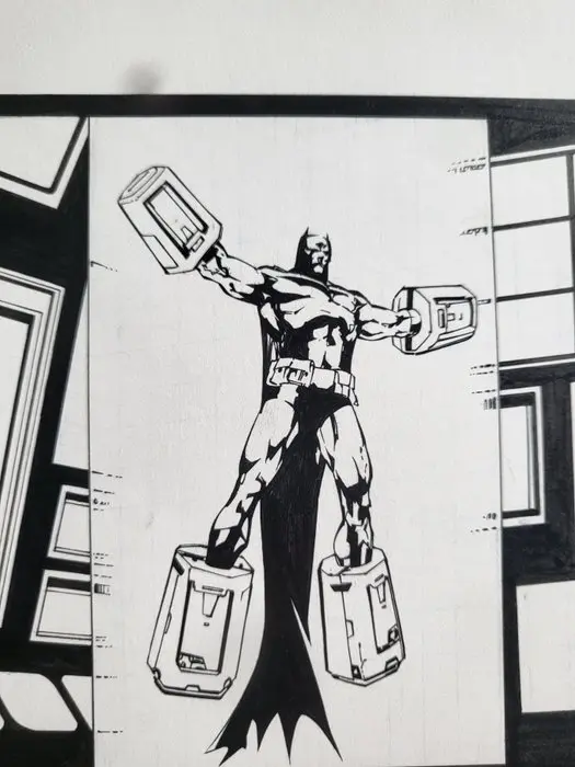 Shane Davis (pencil) - Matt Banning (ink) Original page - Batman