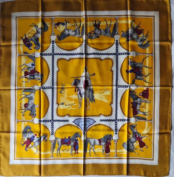 Hermès - CAVALIERS ARABES by Hugo Grygkar - Foulard