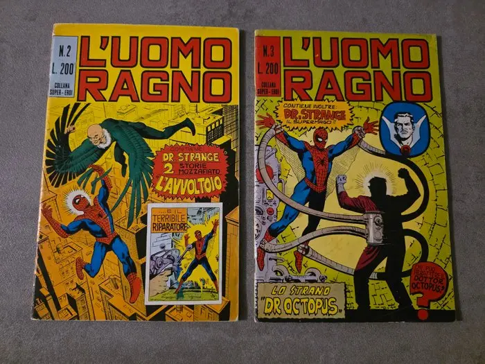 Uomo Ragno n. 2, 3 - originale - 2 Comic - First edition - 1970