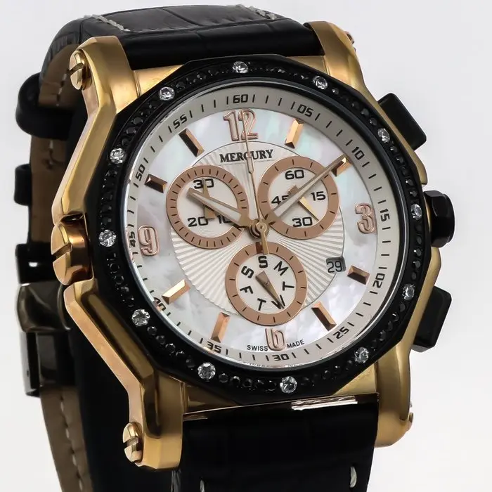 Mercury - Swiss Made Chronograph Watch - ME1070-RBL-S-7...