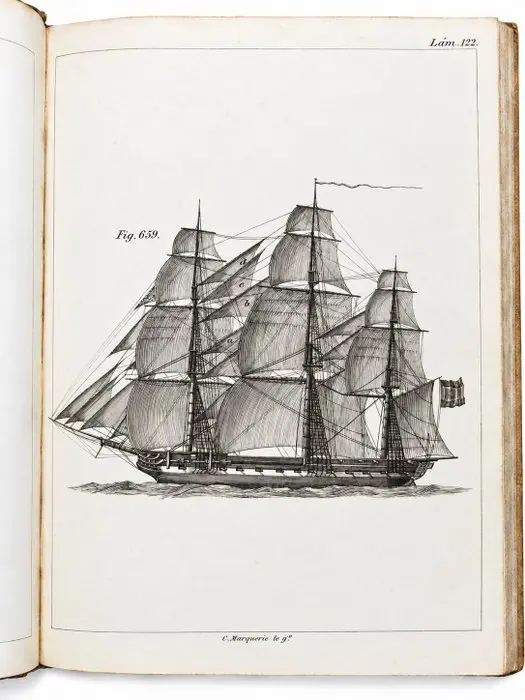 Lever / Vallarino - Aparejar y Maniobras de los Buques - 1859