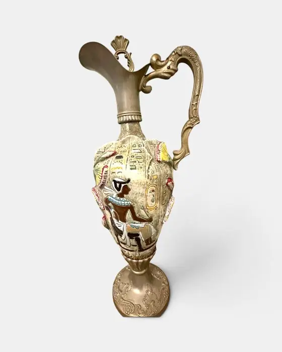 Ewer - Metal, Metal and ceramic