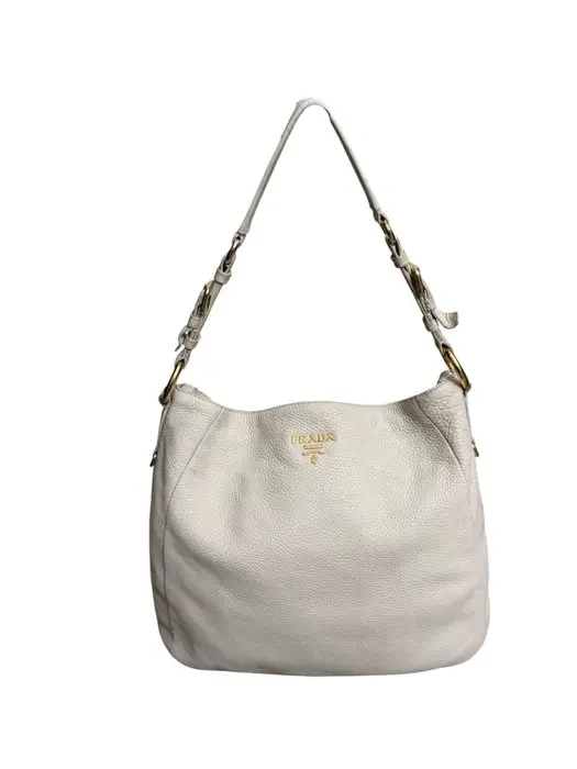 Prada - Vitello Daino Logo Hobo Bag - Hobo bag