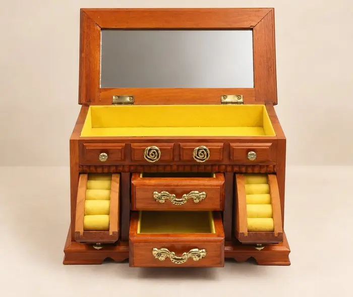 Box - jewelry, Wood
