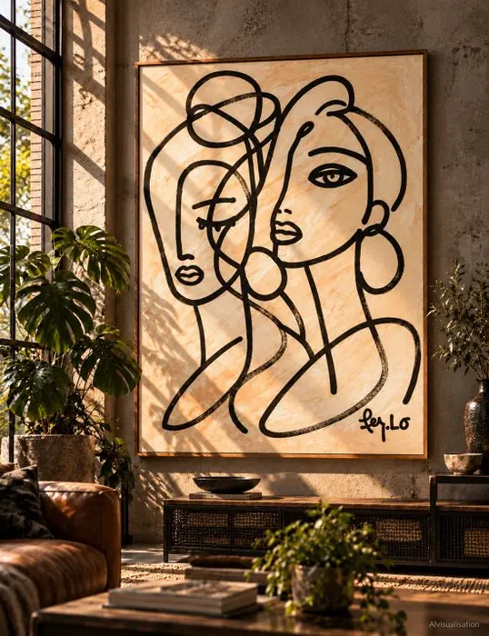 Claudia Fer.Lo - Ataraxia - Acrylic on canvas 105 x 80 cm "XL"