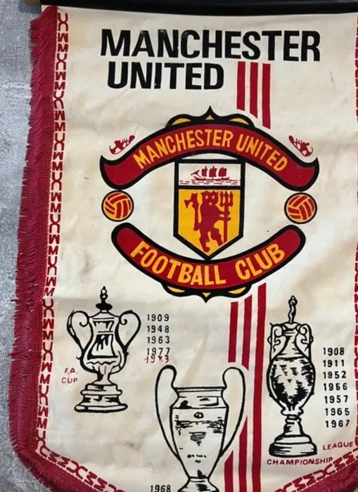 Manchester United - Calcio - 1968 - Flag / pennant