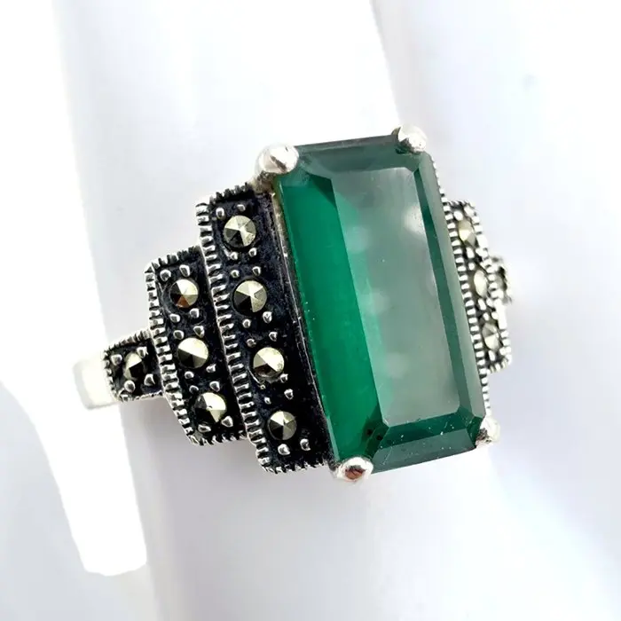 Silver - Ring - Art Deco Revival
