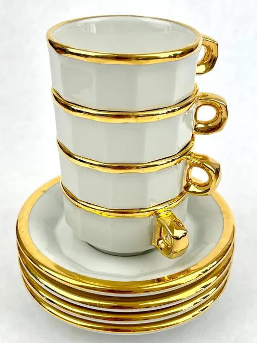 Pillivuyt - Coffee service (8) - Petit Crème - Porcelain
