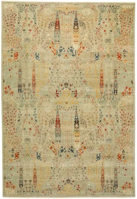 Hand-knotted designer rug – Very fine – Tree of Life...
