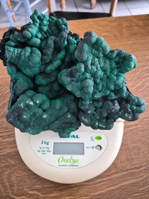 Malachite Freeform - Height: 16 cm - Width: 23 cm- 3 kg - (1)