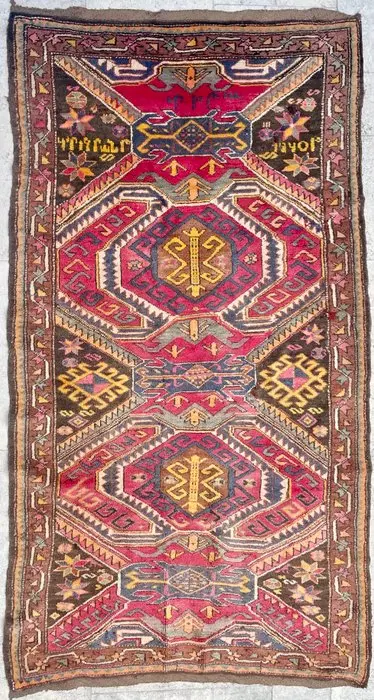 Kuba Schirwan - Carpet - 220 cm - 129 cm - Possibly Armenia Inscribe