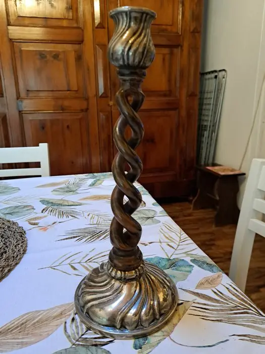 Candelabrum - silver and root