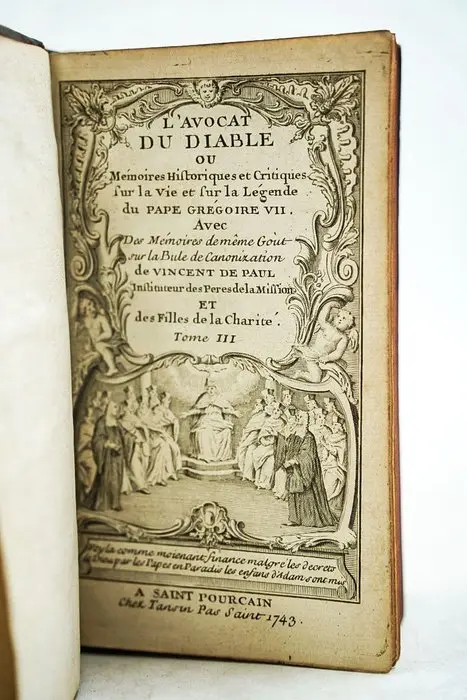 Anonyme - L'Avocat du Diable ou mémoire historiques et...
