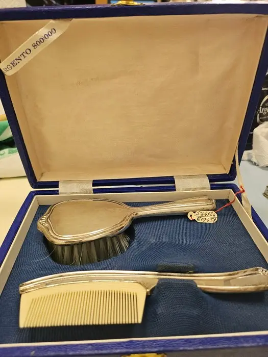 Comb (2) - .800 silver - Vintage silver