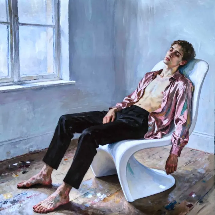 SAULNIER - Afternoon in the White Chair
