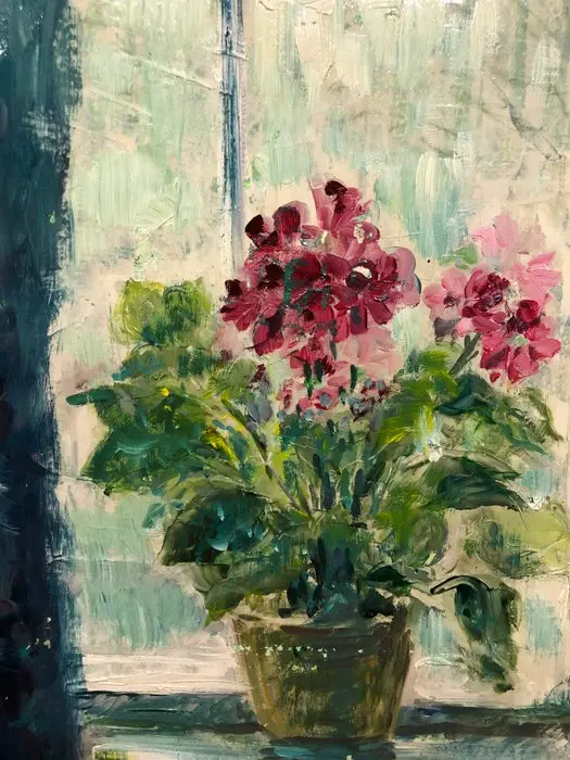 French School (c. 1950) - "Through the Window"