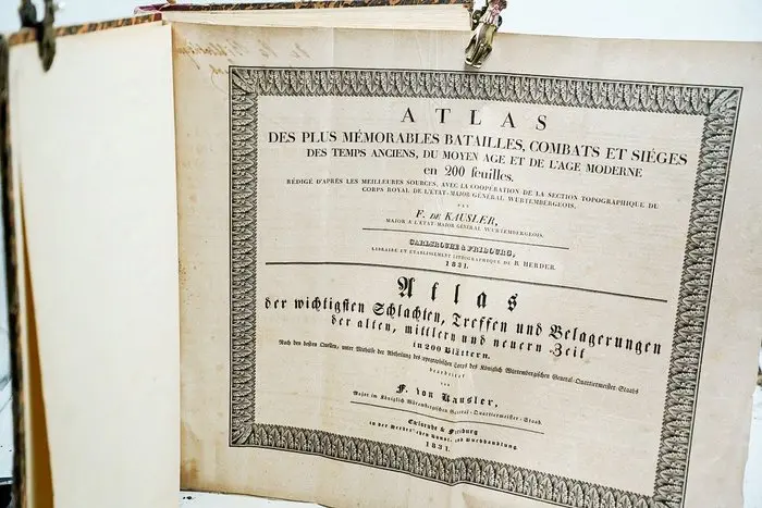 F. De Kausler - Atlas des plus mémorables batailles