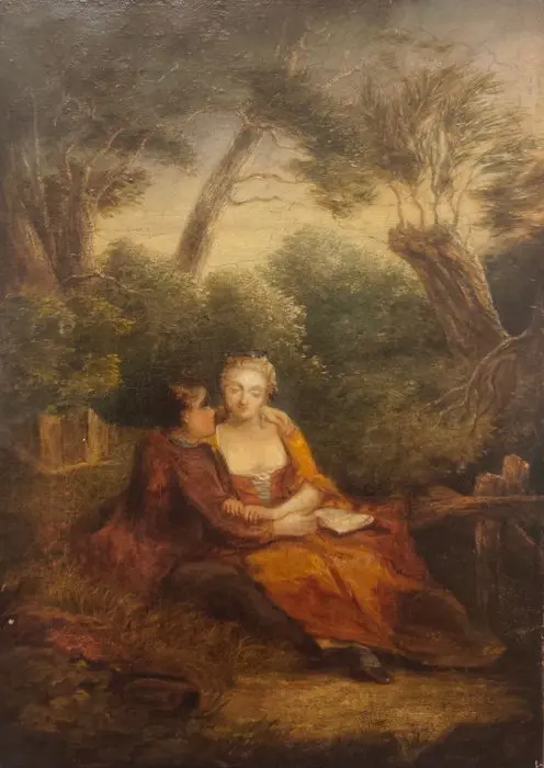 French school (XVIII) - Scène Galante