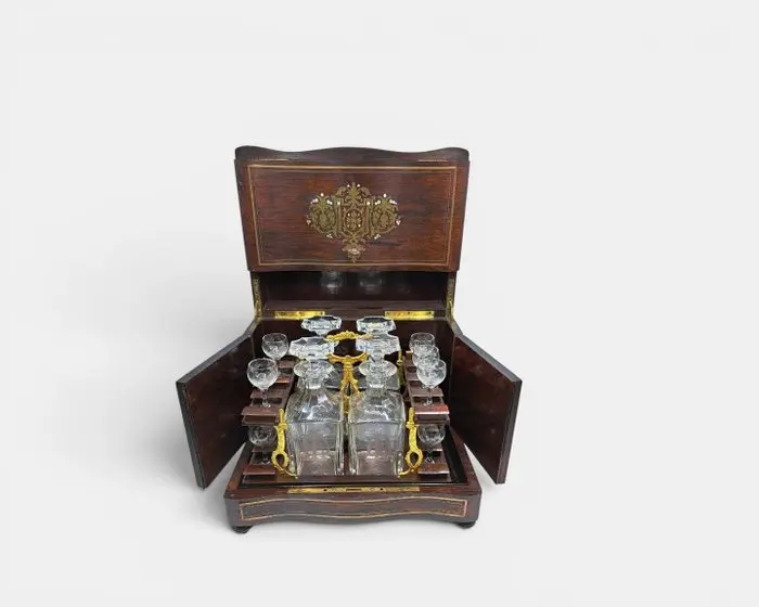 Liquor cabinet - Napoleon III - Mahogany, Kingwood - Liqueur cellar