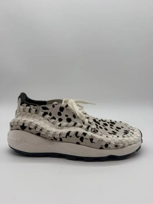 Nike - Nike Air Footscape Woven White Cow Print - Sneakers - Size: EU 38.5