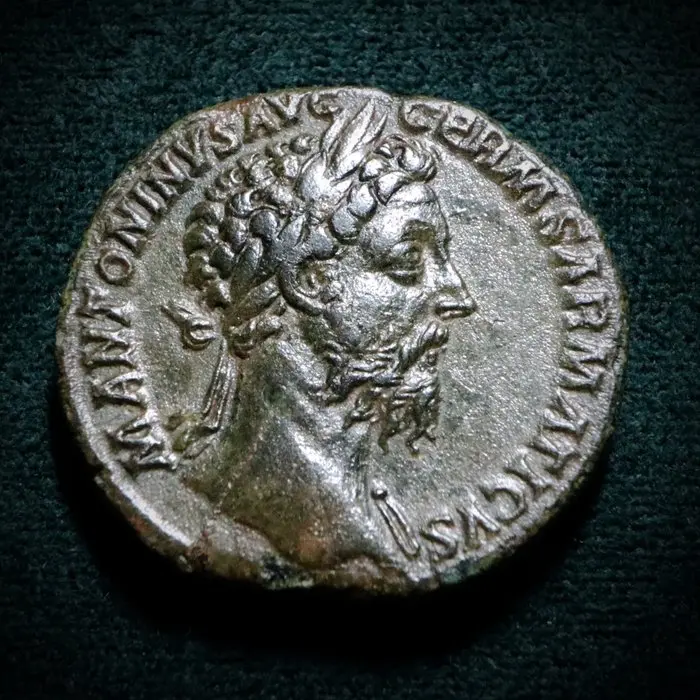 Roman Empire. Marcus Aurelius (AD 161-180). Sestertius 176 AD