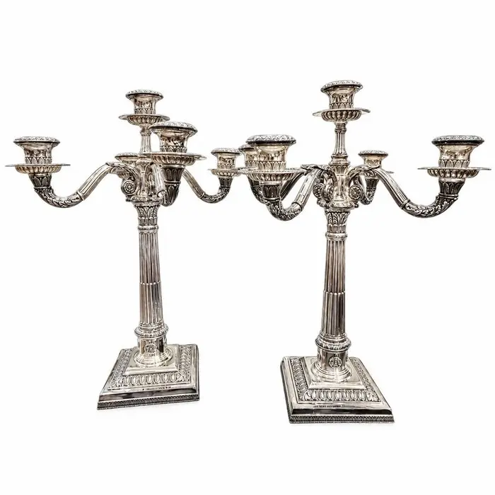 riccio - Candelabrum (2) - .800 silver