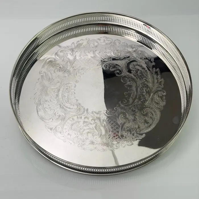 HARTS the Silversmiths Sheffield - Tray - Pierced Gallery...