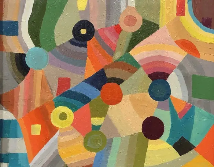 École Européene (XX) - Composition Orphiste (Dans le style de Delaunay)