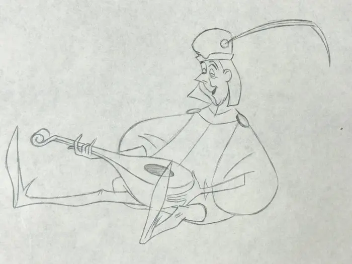 Walt Disney - Lackey Animation Drawing - Sleeping Beauty (1959)