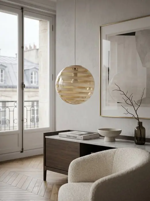 Hanging lamp - Glass - 30 cm pendant lamp