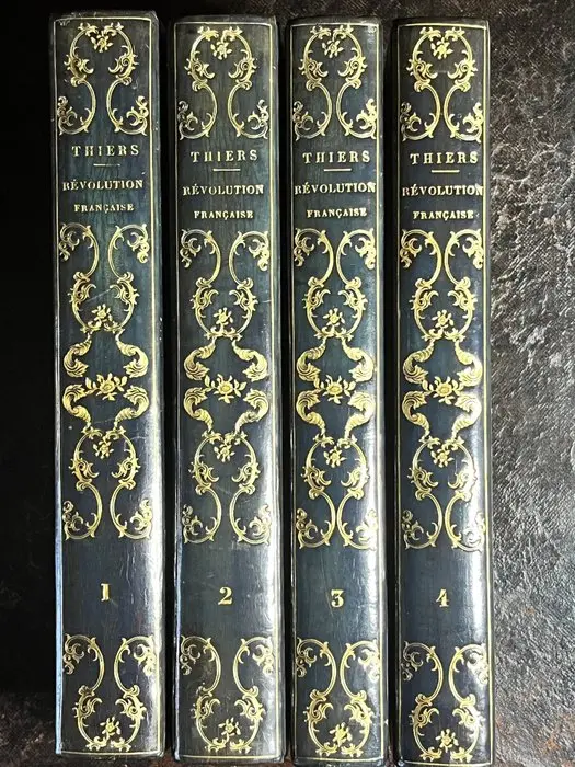 M. A. Thiers - Histoire de la Révolution française - 4 volumes illustrés