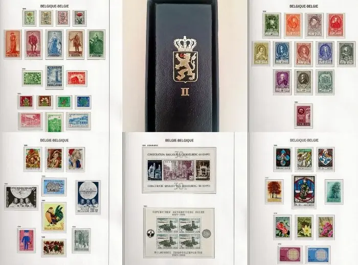 Belgium 1950/1969 - Complete POSTFRIS collection in a luxury DAVO II album.