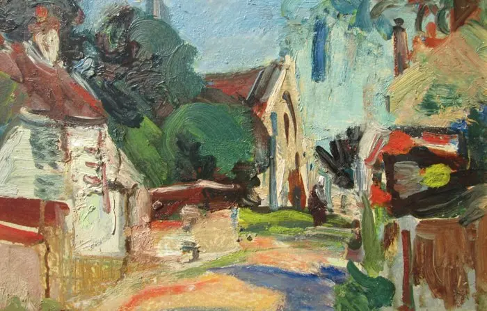 André Planson (1898-1981) - Rue d'un village en Bretagne