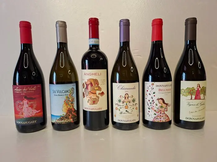 Donnafugata: Contesa, Sul Vulcano, Angheli, Chiaranda, bell'assai, Gabri - Sicilia - 6 Bottiglia (0,75 litri)