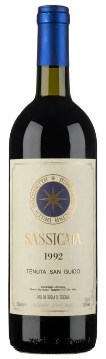 1992 Tenuta San Guido, Sassicaia - Bolgheri - 1 Bottle (0.75L)